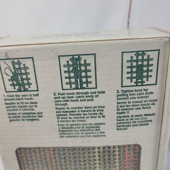 Nascar Dale Earnhardt #3 Latch Hook Rug Kit Nascar Black Car 2000 New Sealed - Picture 7 of 11